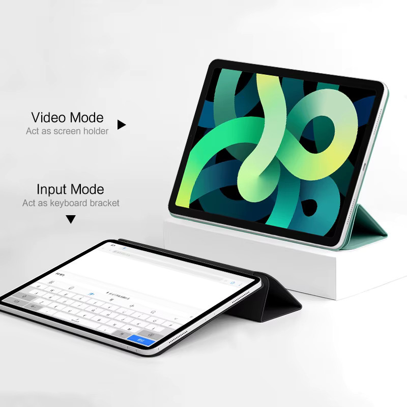 Smart Folio Hülle für Apple iPad Air 11 2024 M2, iPad Air 5, iPad 10. Generation, iPad Pro 11 und 12.9 in Orange - Bild 1