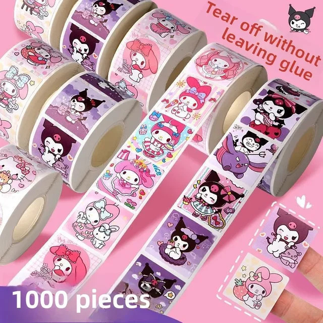 Sanrio Cartoon-Aufkleber, Hello Kitty, Kuromi Melody, 500 Stück - Bild 1