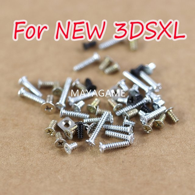 Komplettes Ersatzschraubenset mit L/R-Federn und Metallstütze für Nintendo New 3DS XL und 3DS LL - Bild 1