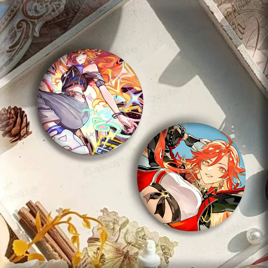Kayou Kunstbrosche Genshin Impact Mavuika, Unisex - Bild 4