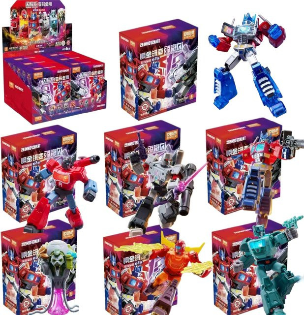 Blokees Transformers Shining 04 & 05 Eternal Rivalry Blind Box, Montierbares Modell-Set, Optimus Megatron Sammlerfigur - Bild 1
