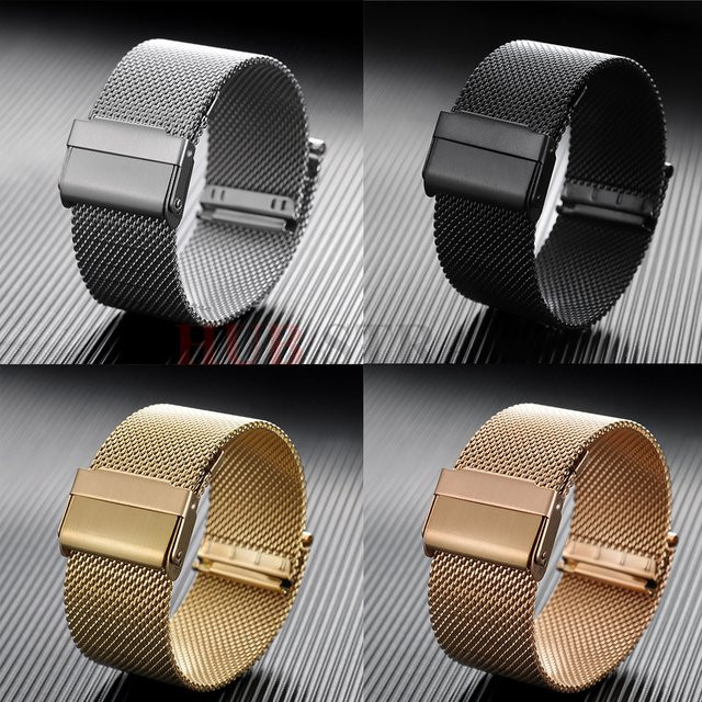Uhrenarmband Milanaise, Edelstahl, Unisex - Bild 1