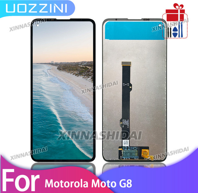 Motorola MOTO G8 LCD-Display Ersatz mit Touchscreen-Digitizer-Baugruppe in Schwarz für XT2045 und XT2045-1 - Bild 1
