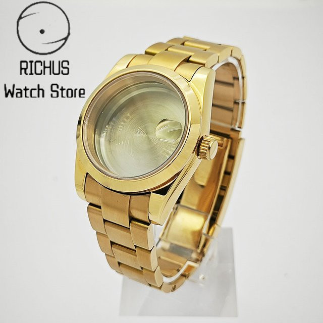 RICHUS Uhrengehäuse Edelstahl, Roségold, 36 mm/39 mm, Unisex - Bild 1
