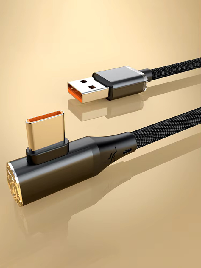 NNBILI USB Typ-C-Kabel 120W mit 180 Grad Winkel für schnelles Laden und Datenübertragung, USB-C auf USB-C Kabel für Huawei und Samsung - Bild 6