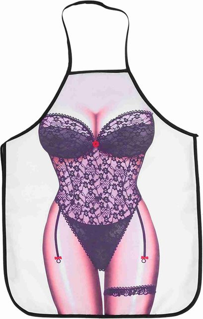 Wasserdichte 3D Kochschürze mit Bikini-Frauen-Print in Multicolour für Erwachsene - Bild 1