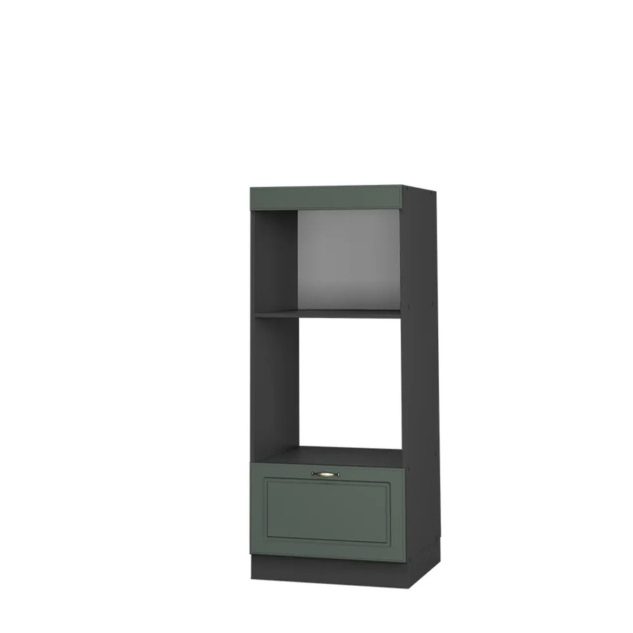Vicco Mikrowellenschrank Fame-Line Landhaus in Anthrazit und Grün mit Gold-Akzenten, Breite: 60 cm - Bild 3