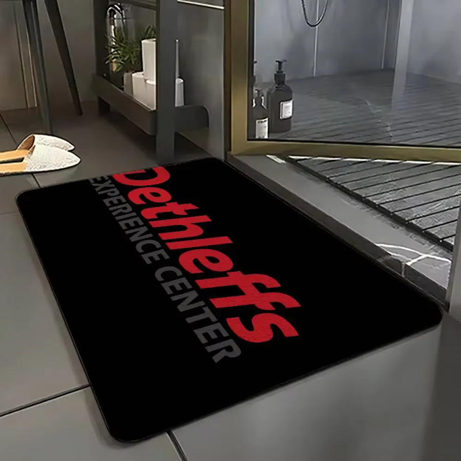 Dethleffs Fußmatte modern in Schwarz, rutschfeste Polyester-Eingangsmatte, B/T: 60 x 40 cm - Bild 2