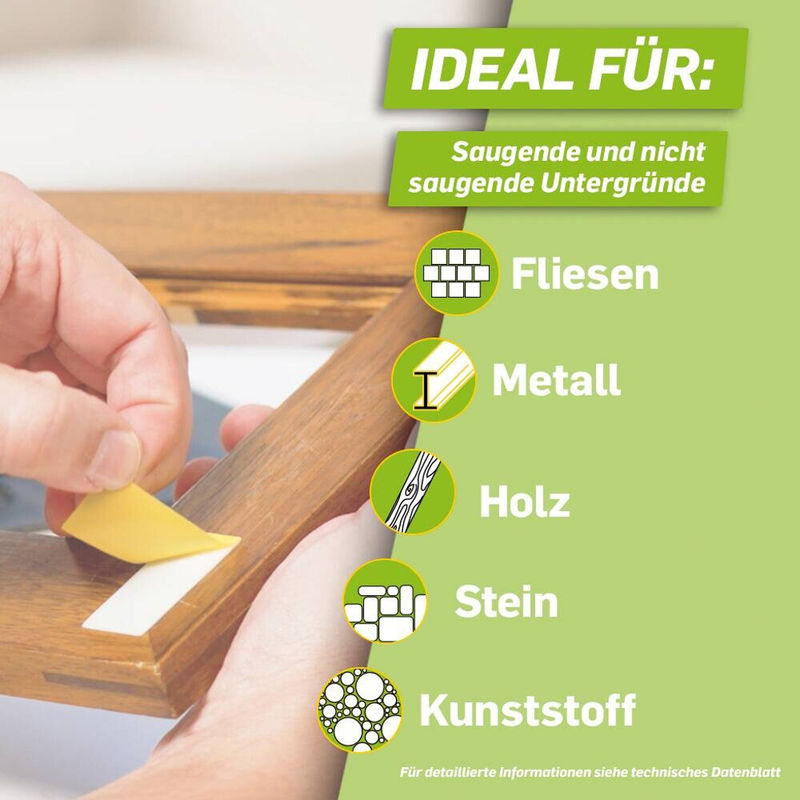 Pattex Klebepad Kleben statt Bohren in Weiß und Multicolour für universelle Anwendungen - Bild 2