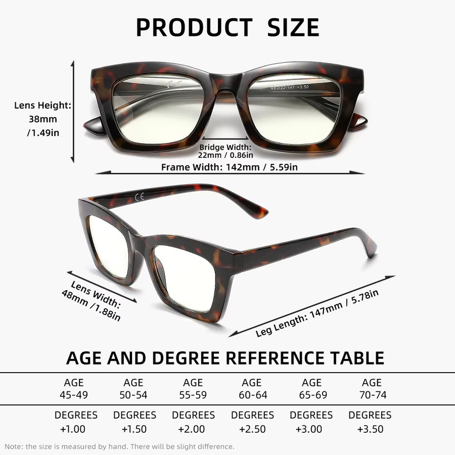KINGSEVEN Lesebrille, quadratisch, Vollrand, braun, Unisex - Bild 3