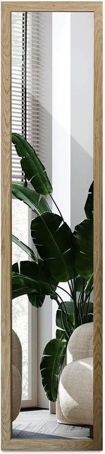 Wallfluent Ganzkörperspiegel als Standspiegel aus Holz in Eiche, B/H: 36 x 156 cm - Bild 1