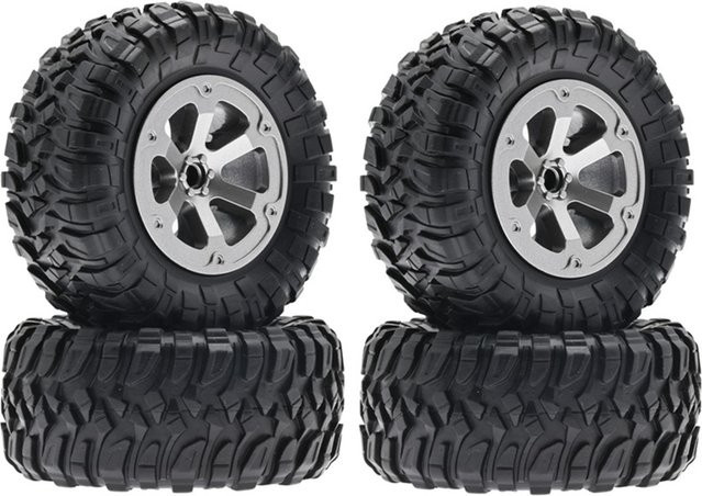 FGHGF Reifen Rad, 4-teiliges Set, 73mm, Schwarz, Gummi, Zubehör - Bild 1