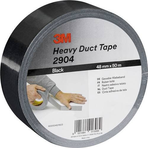 3M 2904 Gewebeklebeband Schwarz B: 48 mm, L: 50 m - Bild 1
