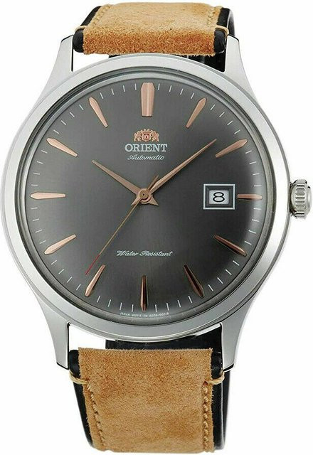 Orient Armbanduhr Automatik, Edelstahl, 42 mm, Herren, Leder, Grau - Bild 1