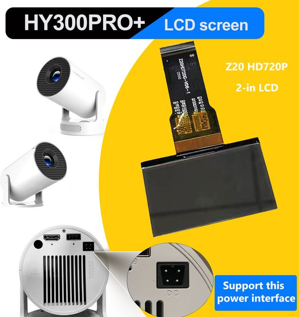 Magcubic LCD-Projektor-Panel Z20HD720G-V06-1 für HY300Pro und HY300Pro+ in Schwarz - Bild 1