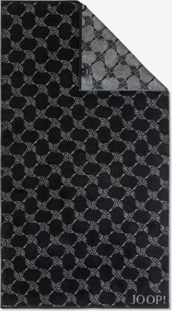 JOOP! Classic Duschtuch Cornflower in Schwarz aus flauschiger Baumwolle mit floralem Design - Bild 1