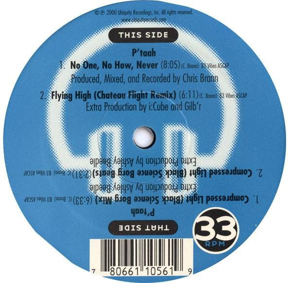 P'taah Niemand Niemals Vinyl LP 12 Zoll von UBIQUITY (Electronic/Jazz) in Grau/Blau - Bild 1