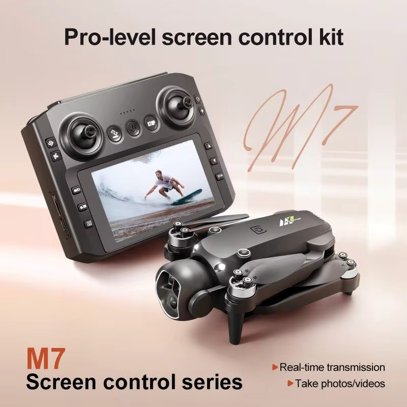 Xiaomi M7 Drohne mit 8K Luftbild-HD-Doppelkamera, intelligente Hindernisvermeidung, bürstenloser Motor, 5G WIFI und GPS in Schwarz - Bild 5