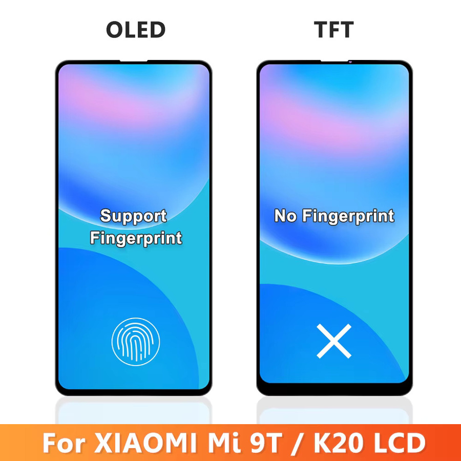 Xiaomi OLED LCD Ersatz Display mit Touch Digitizer und Rahmen Kit in Schwarz für Mi 9T Redmi K20 Pro K20 Mi 9T Pro - Bild 5