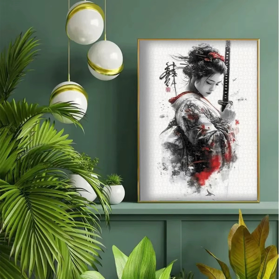AZNM Geisha-Puzzle, 1000 Teile, Holz, Bunt / Mehrfarbig - Bild 3