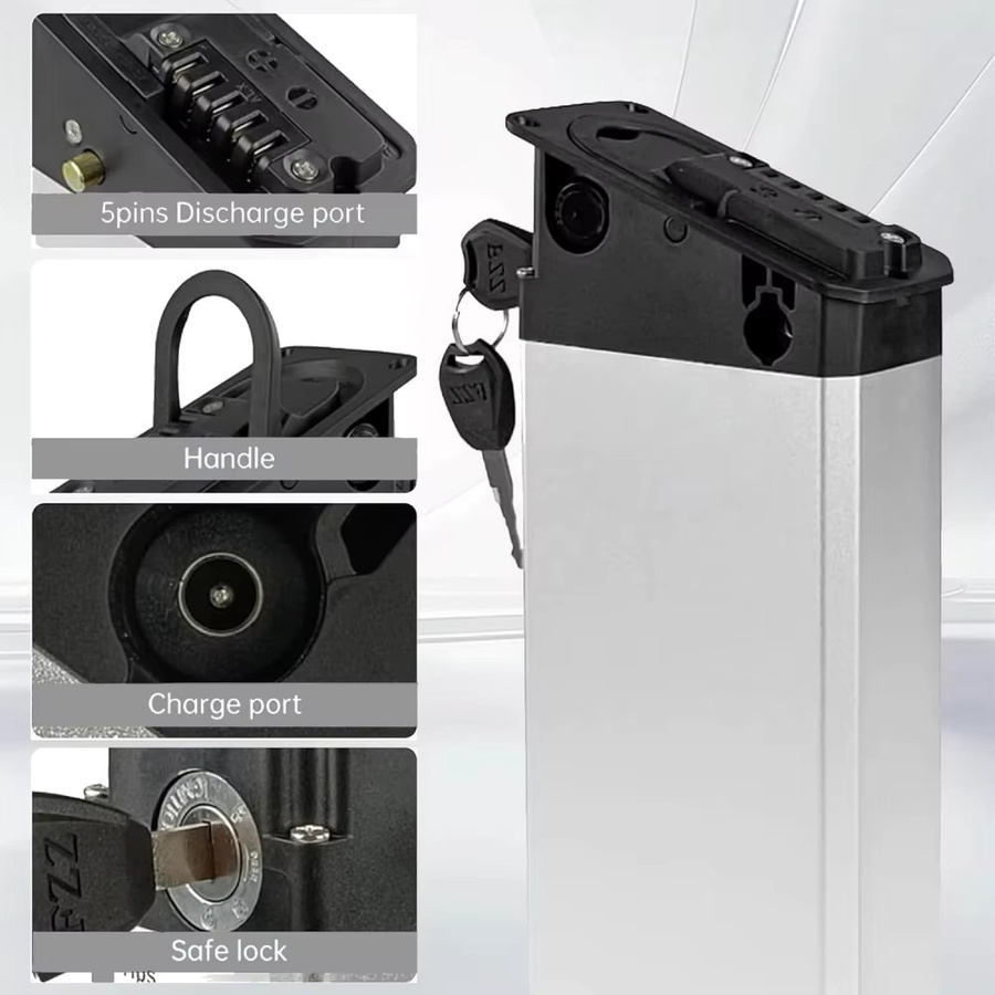 Aleaivy Ersatzakku für LAFLY X3, JINGHMA R7, R5, LO26, 20LVXD und Fiido M1, 48V - Bild 4