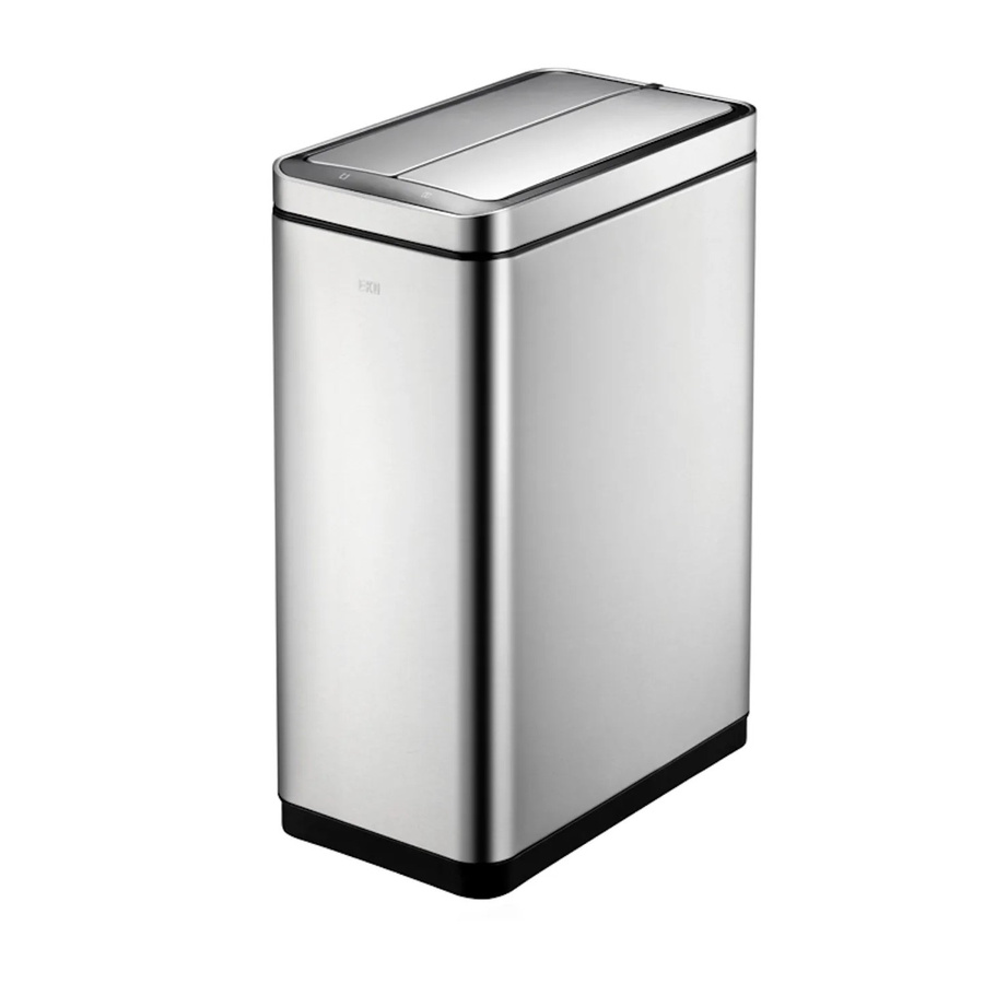 PROREGAL Sensor Abfalleimer aus gebürstetem Edelstahl in Silber, Volumen: 40 Liter, H x B x T: 66 x 27 x 46 cm - Bild 2
