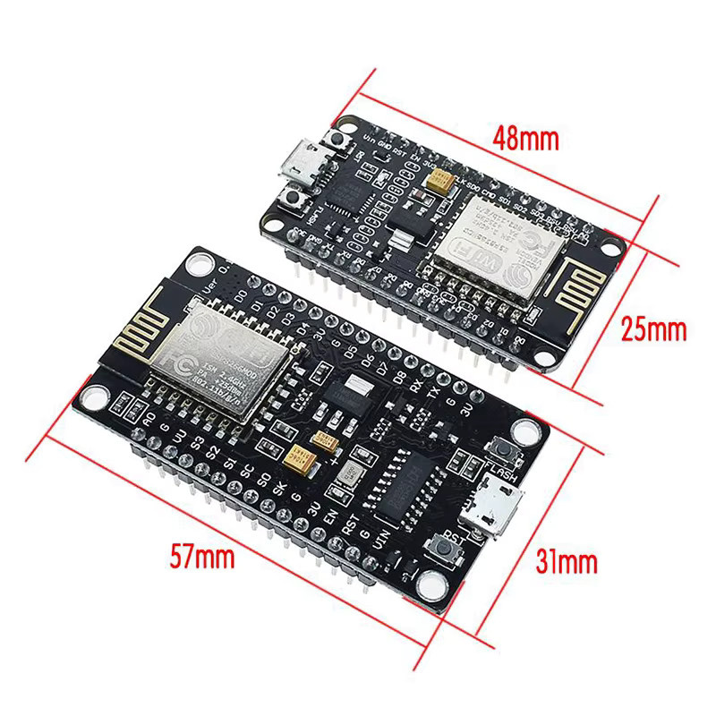 NodeMCU V3 ESP8266 WiFi Internet der Dinge Entwicklungsboard mit CH340G Modul in Schwarz - Bild 1