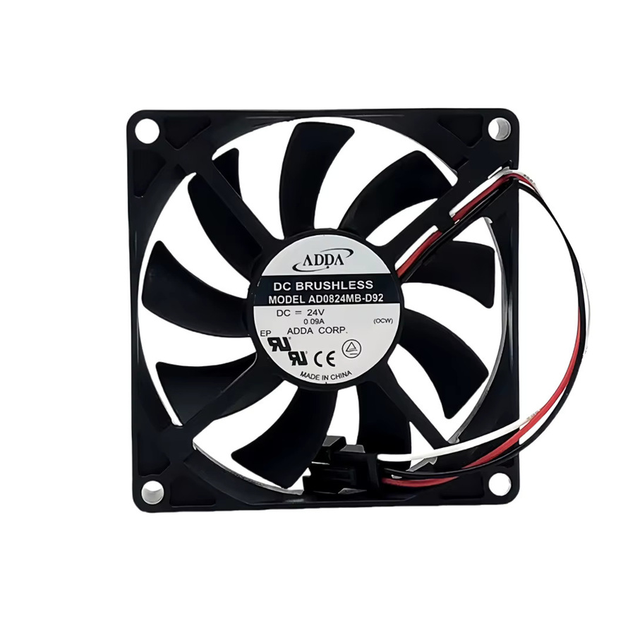 ADDA Axiallüfter-Serie AD0824HB-D71 AD0824HB-D90 AD0824MB-D92 AD0824UB-D90 AD0824XB-D90GP in Schwarz, 24 V, B/T/H: 80 x 80 x 15 mm - Bild 4