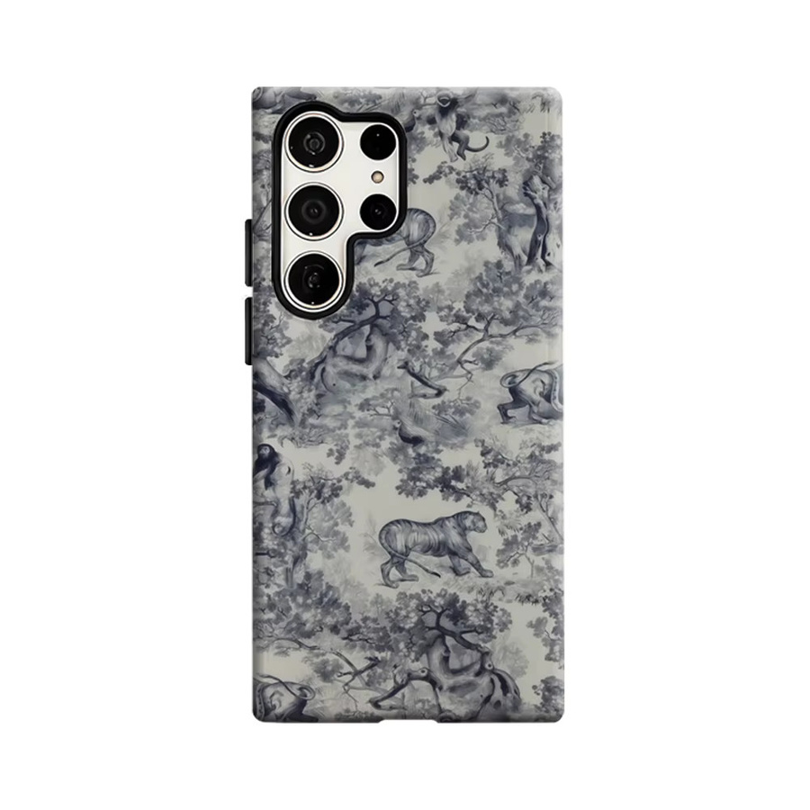 Vintage Safari Tapisserie Handyhülle für Samsung Galaxy S25 Ultra, S24 und S23 Ultra Plus, stoßfeste Doppelschicht Rückabdeckung - Bild 6