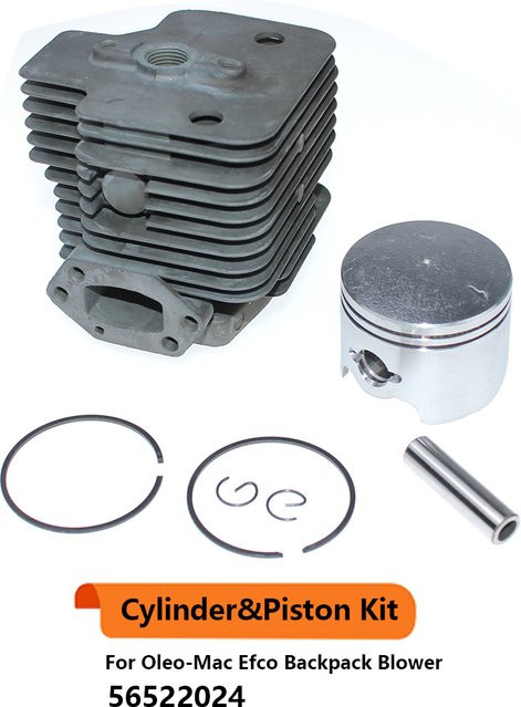 Kolbenkit für Rückensprüher Oleo-Mac in Silber, passend für AM162 AM163 BV162 BV163 Efco AT2062 BP-162 SA2062 56522024 - Bild 1