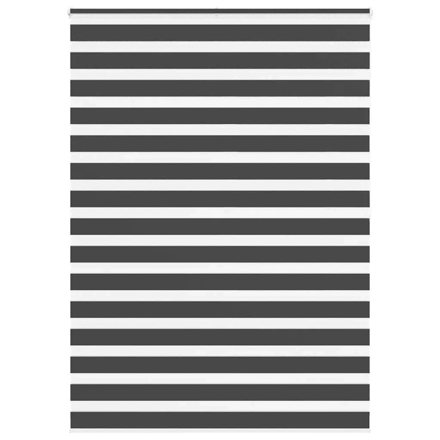 vidaXL Doppelrollo Day & Night in Schwarz aus Polyester, B/H: 165 x 200 cm - Bild 2