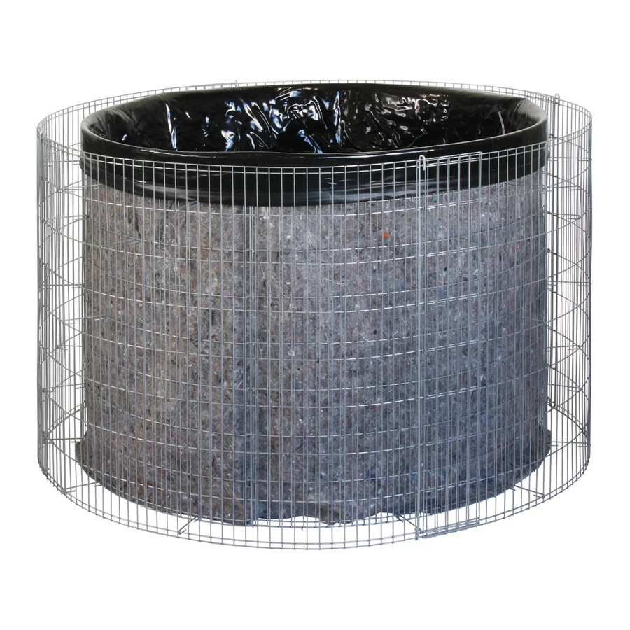 Bellissa Gabionen-Wasserfass in Grau mit Teichfolie, Durchmesser: 130 cm, Höhe: 80 cm, 750 l - Bild 2