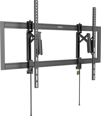 SpeaKa Professional SP-TVM-1500 TV-Wandhalterung für 55-105 Zoll, neigbar und schwenkbar mit Diebstahlschutz, Schwarz - Bild 1