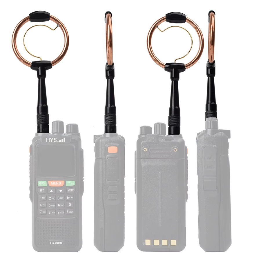 YNIBST VHF UHF Dual Band Kreisantenne mit SMA-Stecker für TYT MD-380 MD-390 und YAESU FT-60R VX-6R - Bild 3