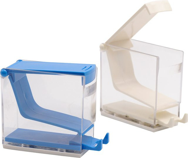 CHIHIRO CARE Dental Baumwollrollen-Dispenser in Blau, Halter für Zahnmedizinische Tupfer, B/T/H: 30,0 x 30,0 x 30,0 cm - Bild 1