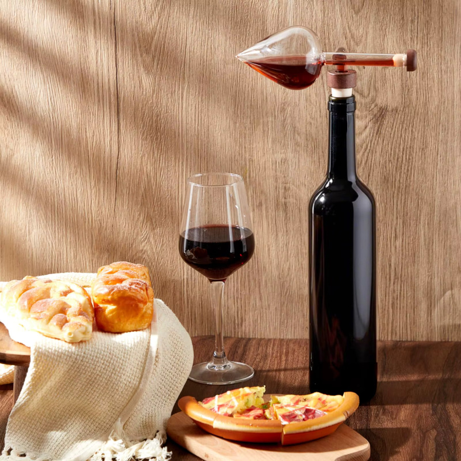 Untior Weinbelüfter und Dekanter aus Glas in Transparent, ideal für Rotwein, Weißwein, Whisky und Spirituosen - Bild 4