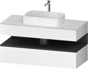 Duravit Waschtischunterschrank Qatego in Grau und Weiss, B/T/H: 120 x 55 x 60 cm - Bild 1
