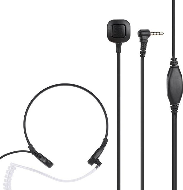 KONNWEI In-Ear Headset mit 3,5 mm Klinkenstecker und Akustikschlauch für Funkgeräte in Schwarz und Transparent - Bild 1