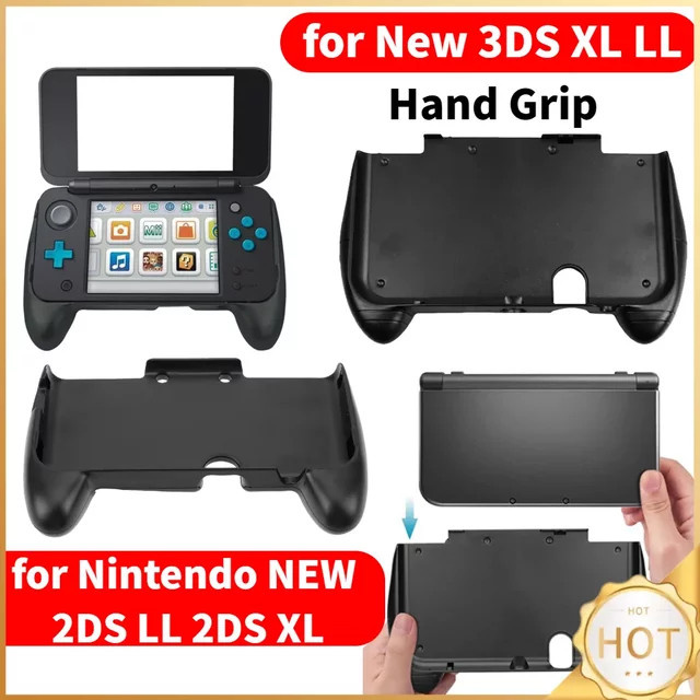 Handgriff-Griffständer mit Kick-Stand-Controller-Griffgehäuse für das Nintendo 3DS XL LL in Schwarz - Bild 1