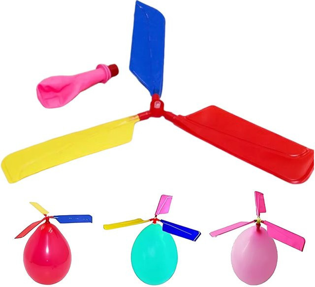 TMZ Propeller Ballon Hubschrauber, DIY Wissenschaft Experiment, 1/3/6-teiliges Set - Bild 1