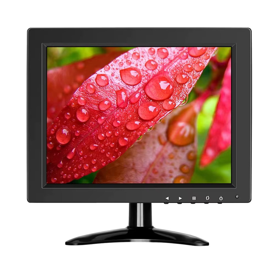 Eyoyo 10 Zoll Desktop-Monitor HD 1024x768 LCD-Display mit HDMI, VGA, BNC und AV-Anschluss in Schwarz für Videoüberwachung - Bild 9