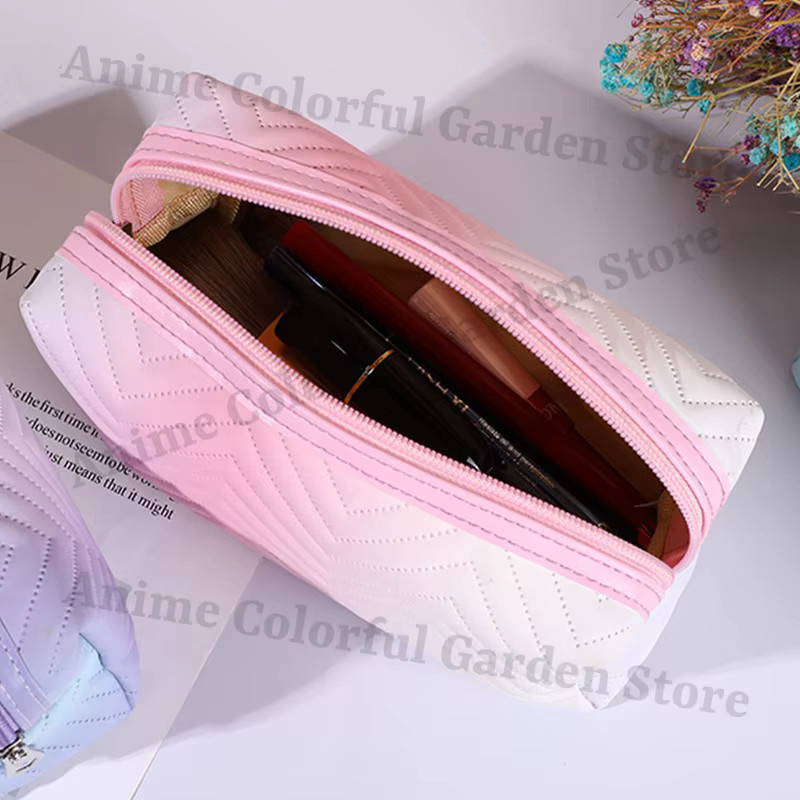 Potdemiel Kosmetiktasche mit Anime-Cartoon-Druck in Pink - Bild 2
