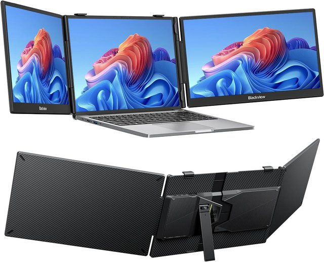 Blackview DCM5 14 Tragbarer Monitor Full HD IPS mit geringem Blaulichtanteil, Schwarz - Bild 1