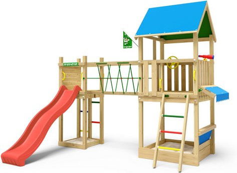JUNGLE GYM Spielturm Coupe rot gruen - Bild 1