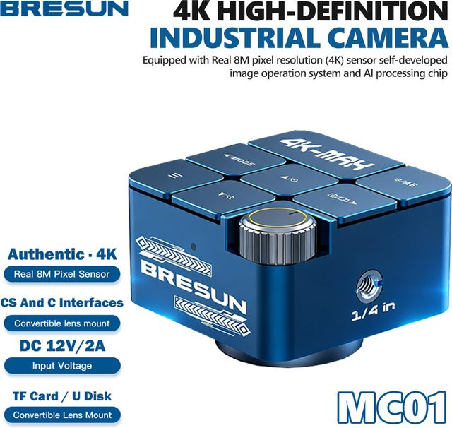 Bresun MC01 4K-MAX Hochauflösende Industriekamera mit HDMI und USB für Handy-Reparatur und Mikroskopie - Bild 1