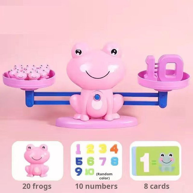 Frosch Mathewaage, Lernspielzeug, pink - Bild 1