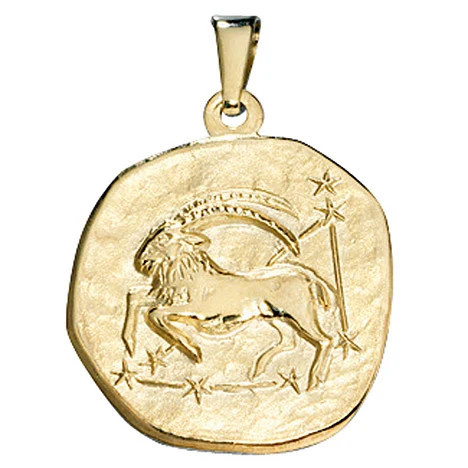Colfem Anhänger Sternzeichen Steinbock, 333 Gelbgold, Unisex - Bild 1