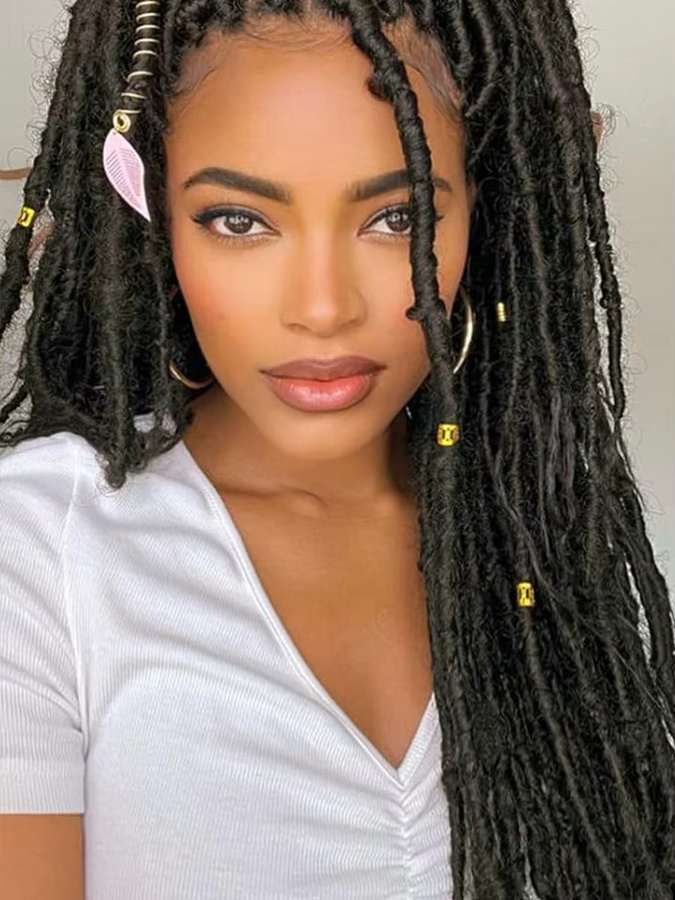 Afro-Twist-Haar, Marley Twist-Flechthaar, synthetisch, Unisex - Bild 5