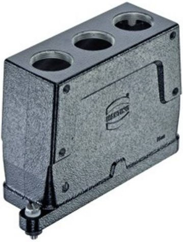 Harting Tüllengehäuse 19400240468 aus Aluminium in Schwarz und Grau - Bild 1