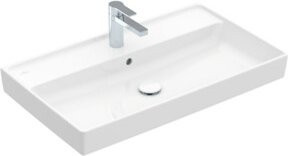 Villeroy & Boch Schrankwaschtisch Collaro in Weiß mit Unterbau und geschlossenem Unterschrank, B/T: 80 x 47 cm - Bild 1